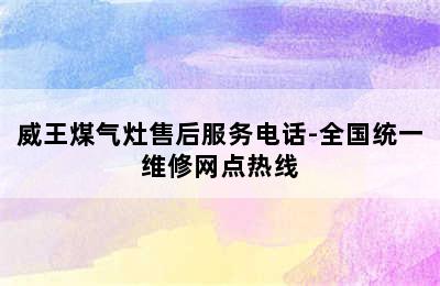 威王煤气灶售后服务电话-全国统一维修网点热线