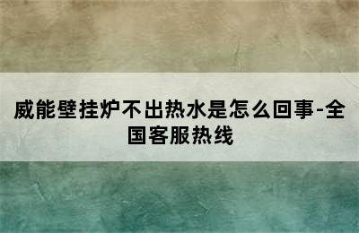 威能壁挂炉不出热水是怎么回事-全国客服热线