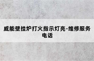 威能壁挂炉打火指示灯亮-维修服务电话