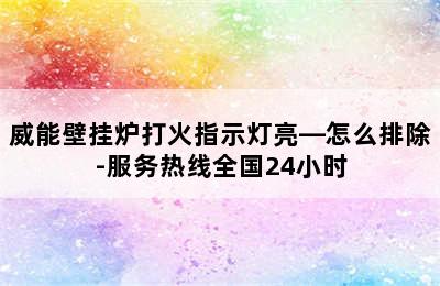 威能壁挂炉打火指示灯亮—怎么排除-服务热线全国24小时