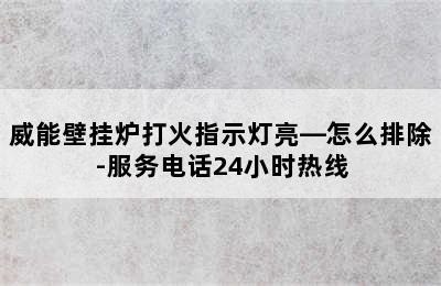 威能壁挂炉打火指示灯亮—怎么排除-服务电话24小时热线