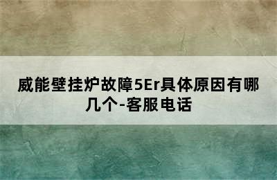 威能壁挂炉故障5Er具体原因有哪几个-客服电话