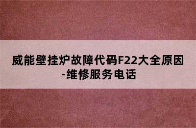 威能壁挂炉故障代码F22大全原因-维修服务电话