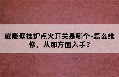 威能壁挂炉点火开关是哪个-怎么维修，从那方面入手？