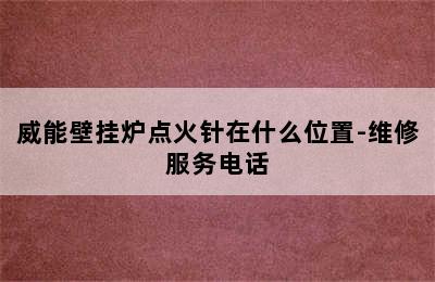 威能壁挂炉点火针在什么位置-维修服务电话