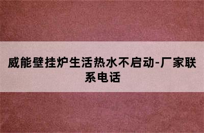 威能壁挂炉生活热水不启动-厂家联系电话