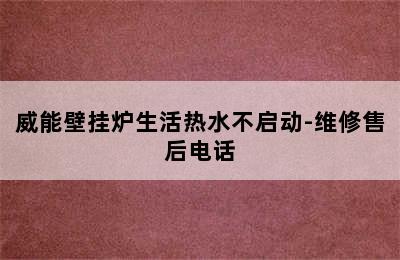 威能壁挂炉生活热水不启动-维修售后电话