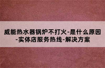 威能热水器锅炉不打火-是什么原因-实体店服务热线-解决方案