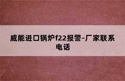 威能进口锅炉f22报警-厂家联系电话