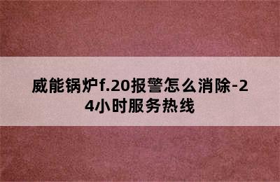 威能锅炉f.20报警怎么消除-24小时服务热线