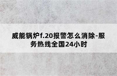 威能锅炉f.20报警怎么消除-服务热线全国24小时