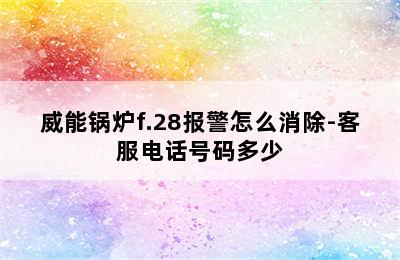 威能锅炉f.28报警怎么消除-客服电话号码多少