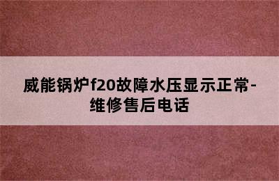 威能锅炉f20故障水压显示正常-维修售后电话