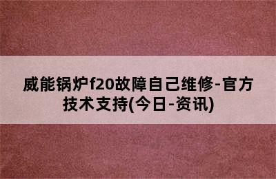 威能锅炉f20故障自己维修-官方技术支持(今日-资讯)