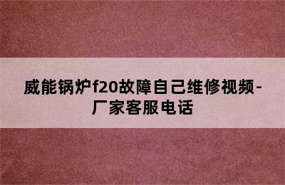 威能锅炉f20故障自己维修视频-厂家客服电话