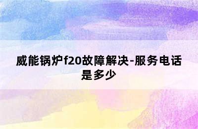 威能锅炉f20故障解决-服务电话是多少