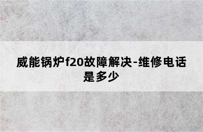 威能锅炉f20故障解决-维修电话是多少