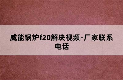 威能锅炉f20解决视频-厂家联系电话