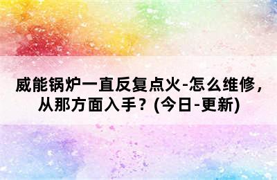 威能锅炉一直反复点火-怎么维修，从那方面入手？(今日-更新)