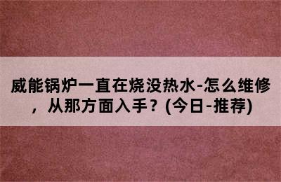 威能锅炉一直在烧没热水-怎么维修，从那方面入手？(今日-推荐)