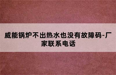 威能锅炉不出热水也没有故障码-厂家联系电话