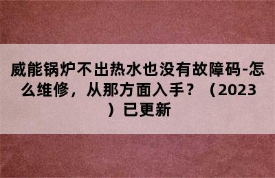 威能锅炉不出热水也没有故障码-怎么维修，从那方面入手？（2023）已更新