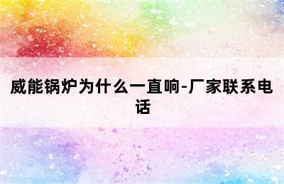 威能锅炉为什么一直响-厂家联系电话