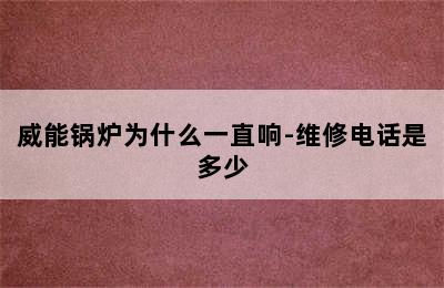 威能锅炉为什么一直响-维修电话是多少