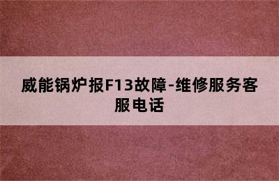 威能锅炉报F13故障-维修服务客服电话