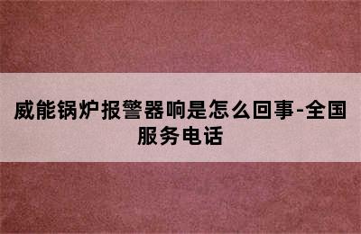 威能锅炉报警器响是怎么回事-全国服务电话