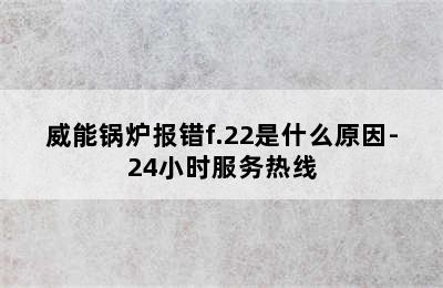 威能锅炉报错f.22是什么原因-24小时服务热线