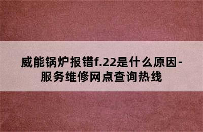 威能锅炉报错f.22是什么原因-服务维修网点查询热线