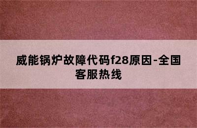 威能锅炉故障代码f28原因-全国客服热线