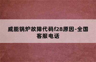 威能锅炉故障代码f28原因-全国客服电话