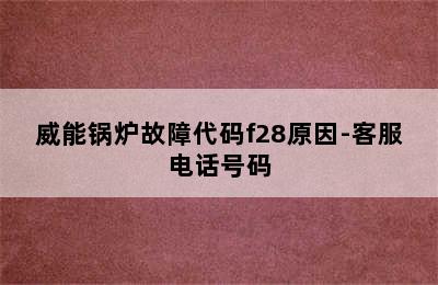 威能锅炉故障代码f28原因-客服电话号码