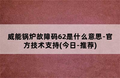 威能锅炉故障码62是什么意思-官方技术支持(今日-推荐)