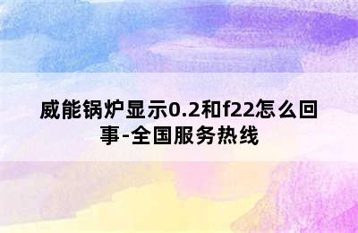 威能锅炉显示0.2和f22怎么回事-全国服务热线