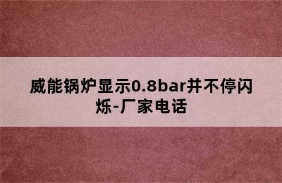 威能锅炉显示0.8bar并不停闪烁-厂家电话