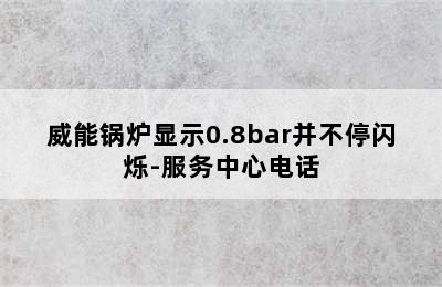 威能锅炉显示0.8bar并不停闪烁-服务中心电话