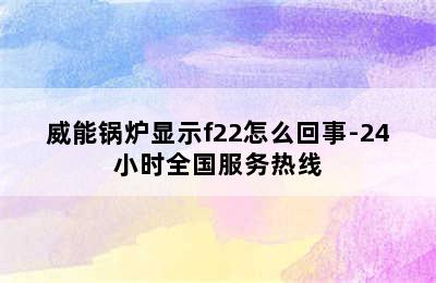 威能锅炉显示f22怎么回事-24小时全国服务热线