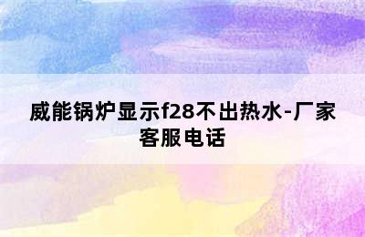 威能锅炉显示f28不出热水-厂家客服电话