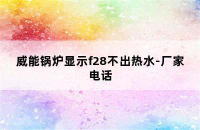 威能锅炉显示f28不出热水-厂家电话