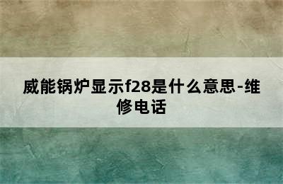 威能锅炉显示f28是什么意思-维修电话