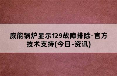 威能锅炉显示f29故障排除-官方技术支持(今日-资讯)