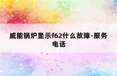 威能锅炉显示f62什么故障-服务电话