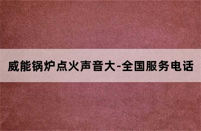 威能锅炉点火声音大-全国服务电话