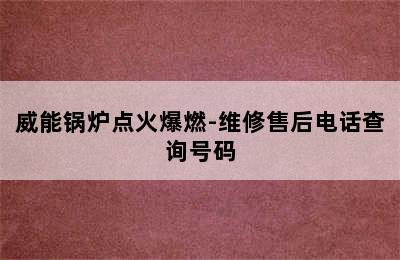 威能锅炉点火爆燃-维修售后电话查询号码