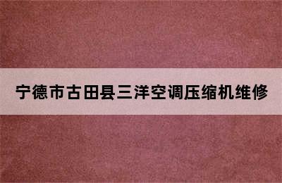 宁德市古田县三洋空调压缩机维修