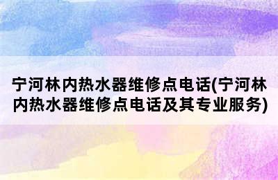 宁河林内热水器维修点电话(宁河林内热水器维修点电话及其专业服务)