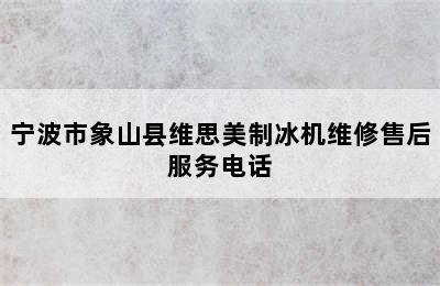 宁波市象山县维思美制冰机维修售后服务电话